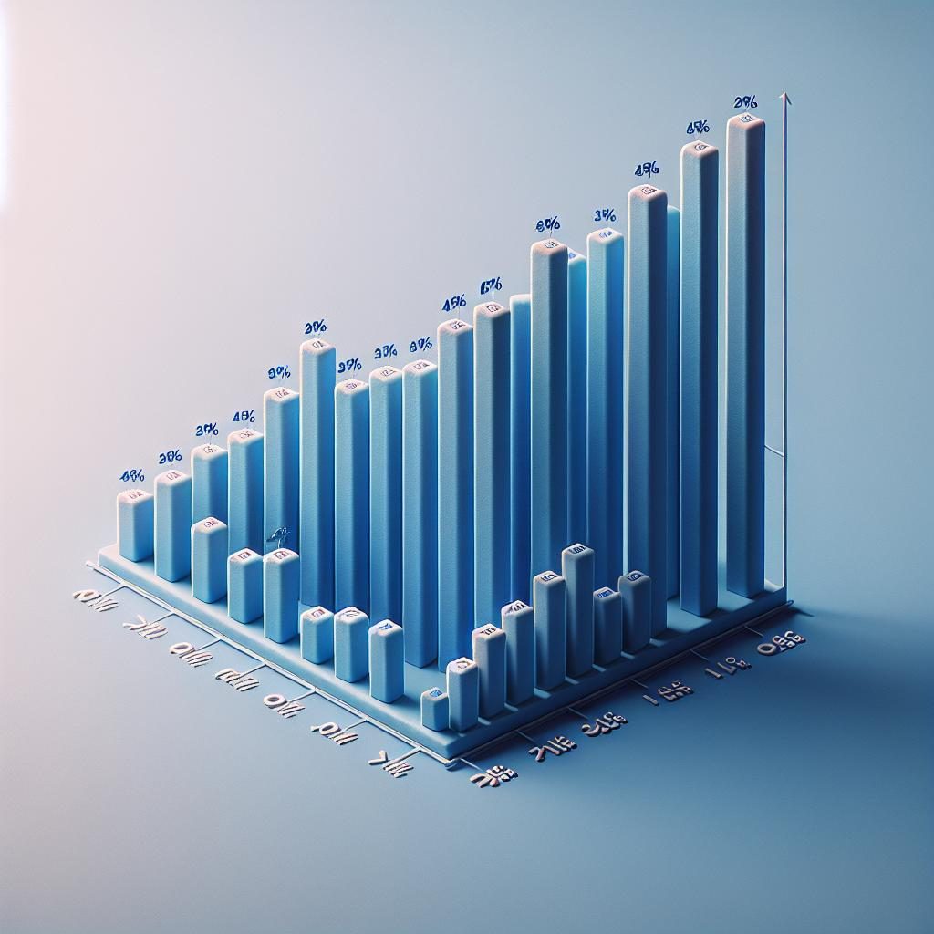 Fading bar chart of voter turnout