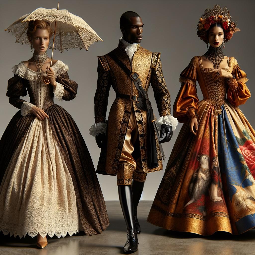 "History-inspired fashion designs"