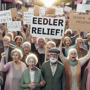 Elderly Advocates Protesting Relief