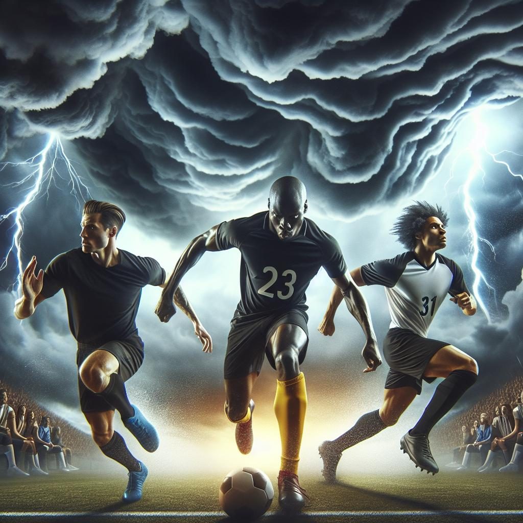 Sports Rivalry Under Storm