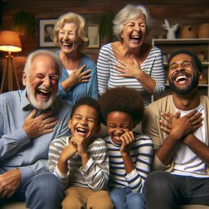 "Generations Embrace Laughter"