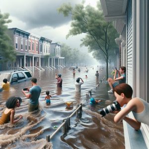 'Submerged Street After Storm'