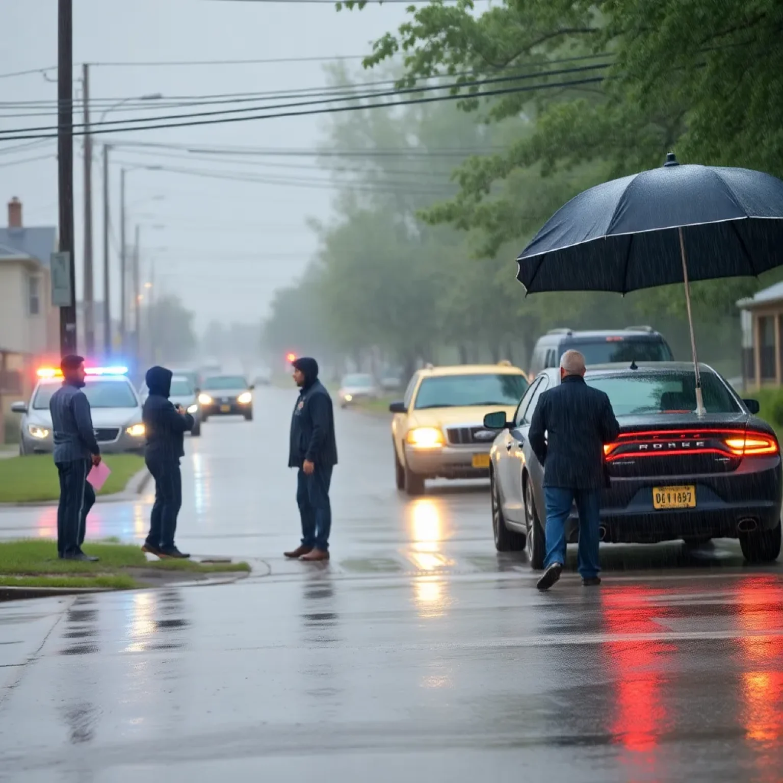 Greenwood Community Reacts to Recent Arrest Amidst Rainy Weather