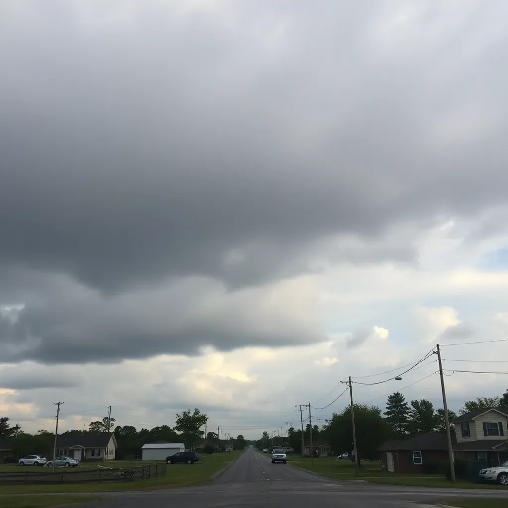 Cloudy Skies and Recovery Efforts Dominate Post-Hurricane Landscape in Greenwood County