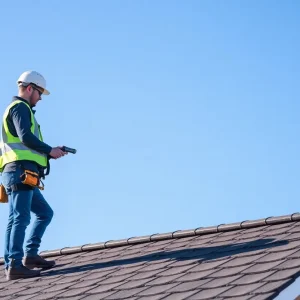 Person preparing for a DIY roofing project