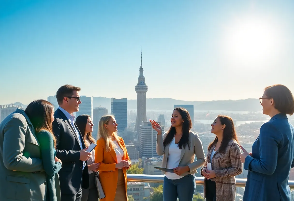 Marketing professionals discussing insights in San Francisco