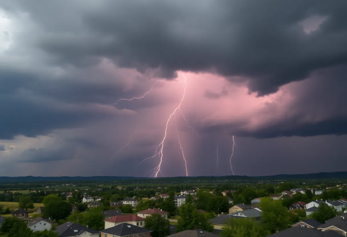 Thunderstorm in Newberry, SC