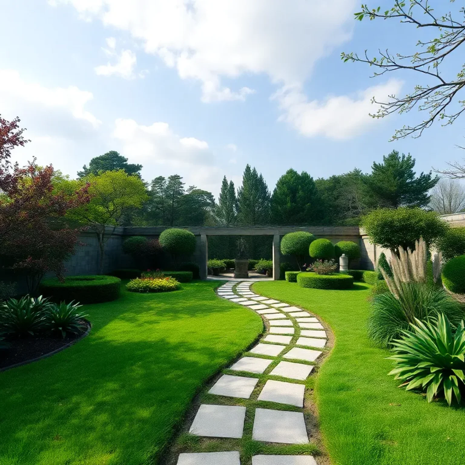 Expanded Ashes Scattering Garden at Greenwood Cemetery in Clarksville