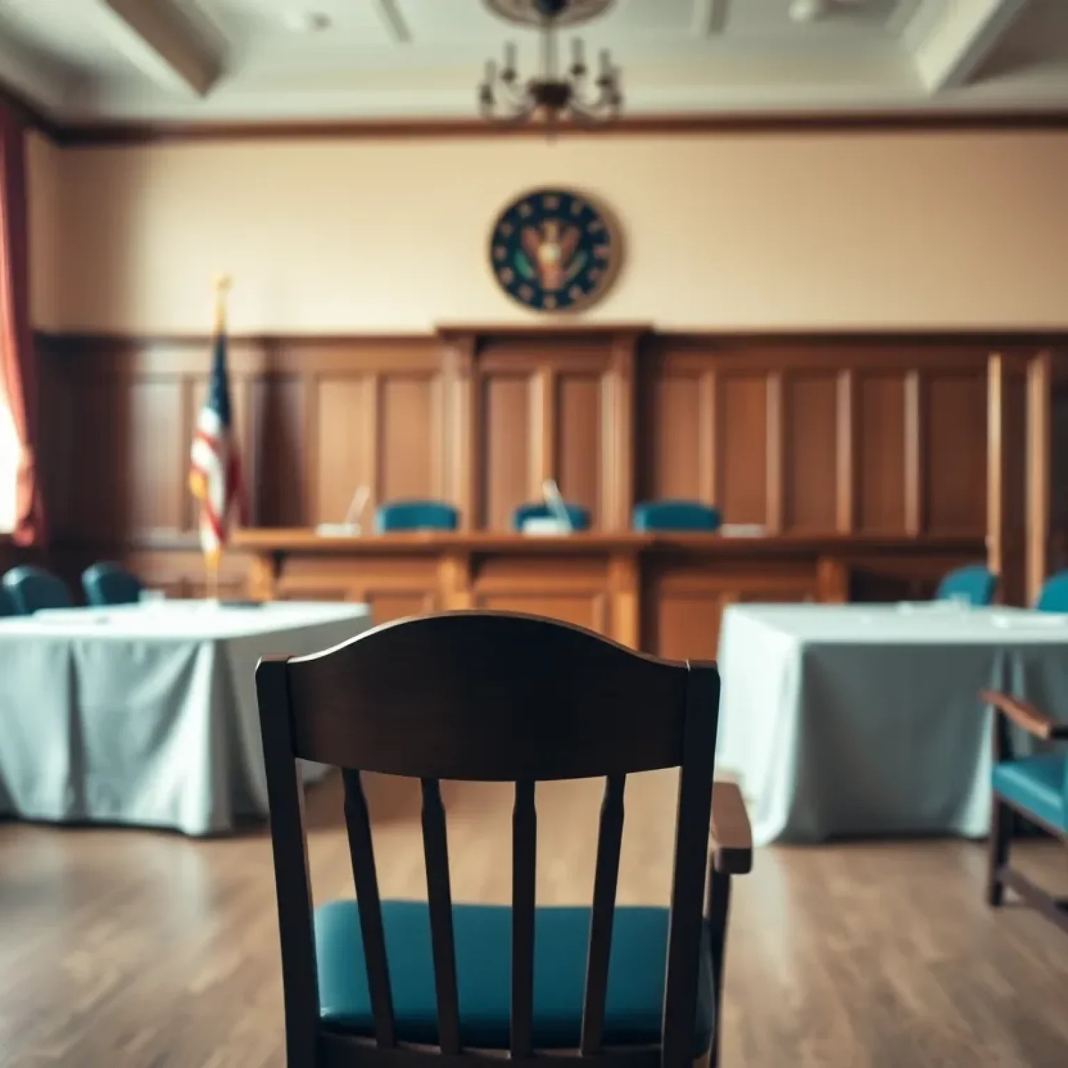 Empty chair at Greenwood City Council meeting