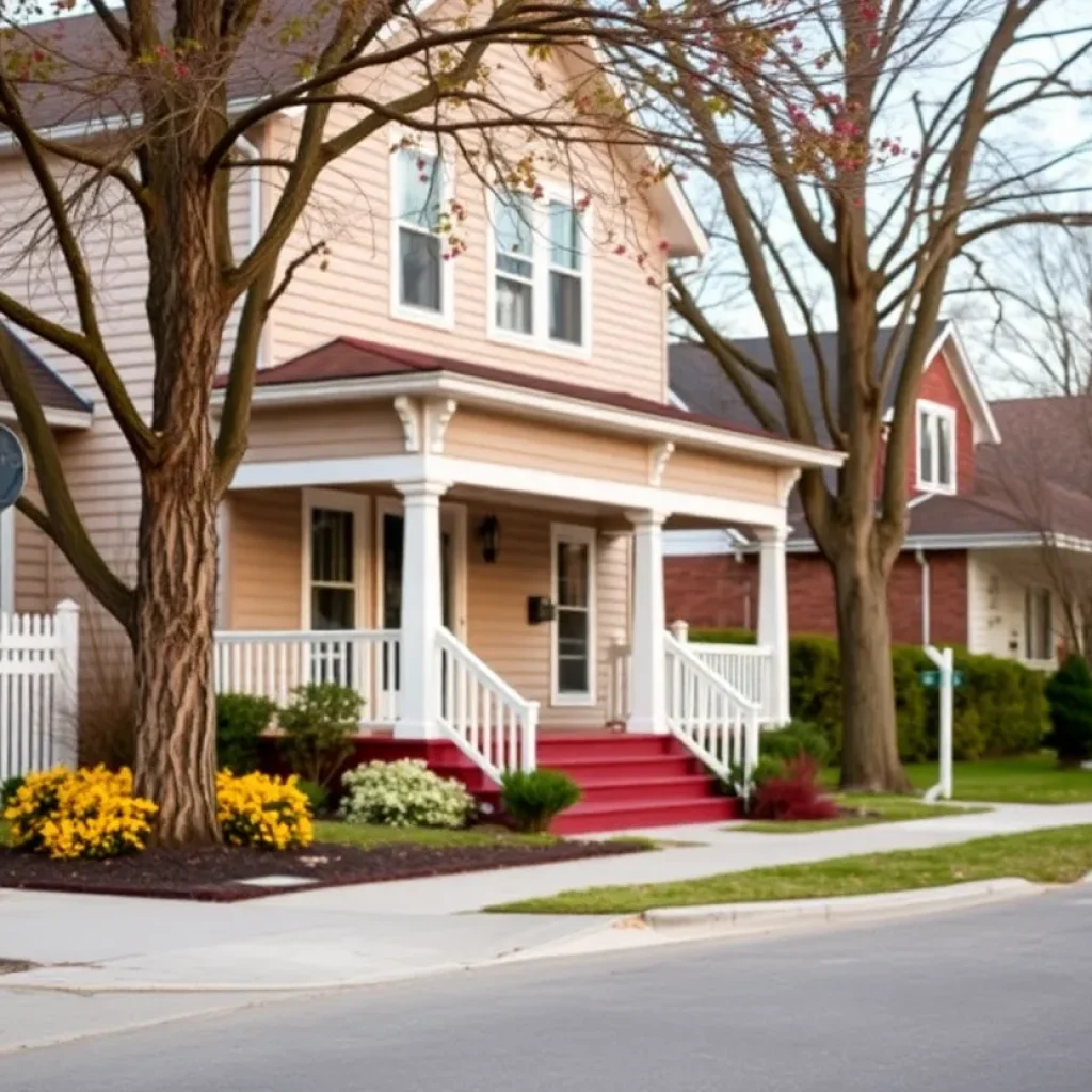 Quiet neighborhood on Spring Street representing community safety