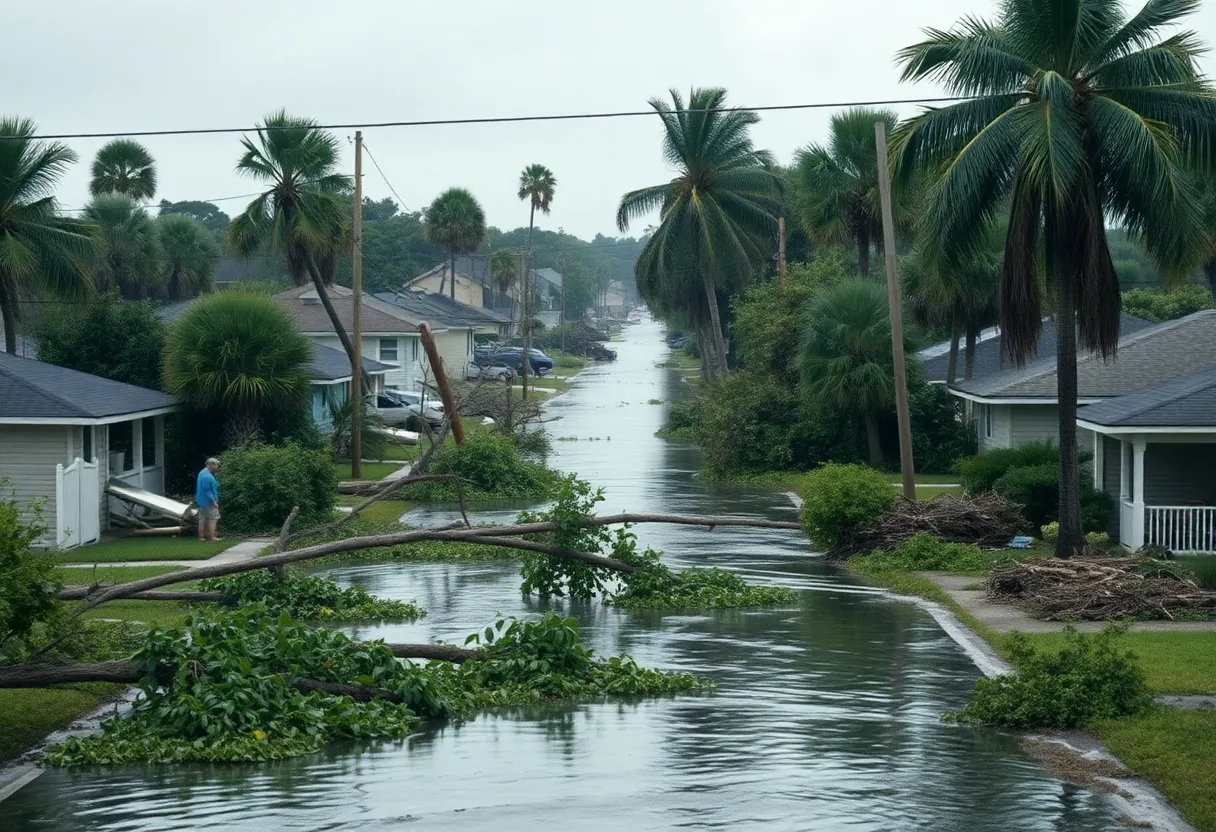 Destruction caused by Hurricane Milton