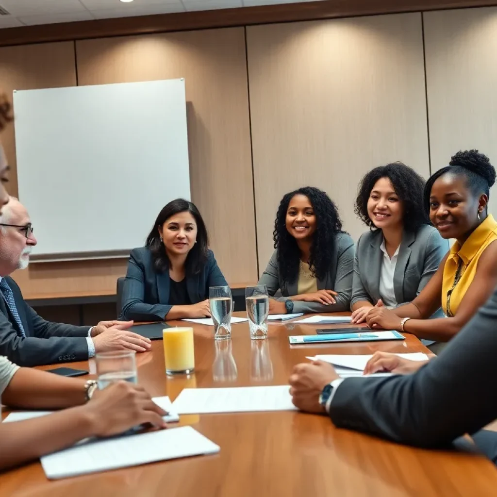 Self Family Foundation board members discussing initiatives