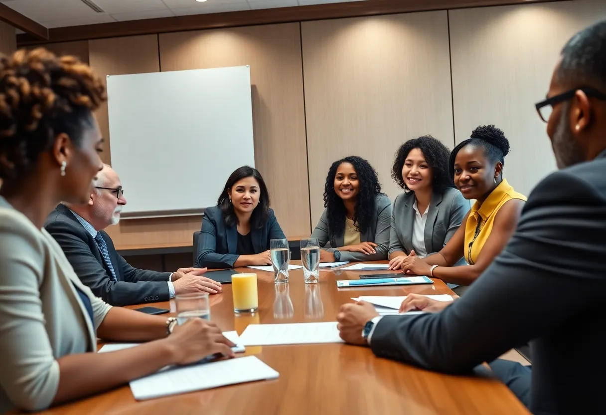 Self Family Foundation board members discussing initiatives