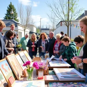 Community members participating in art and education programs in Greenwood.