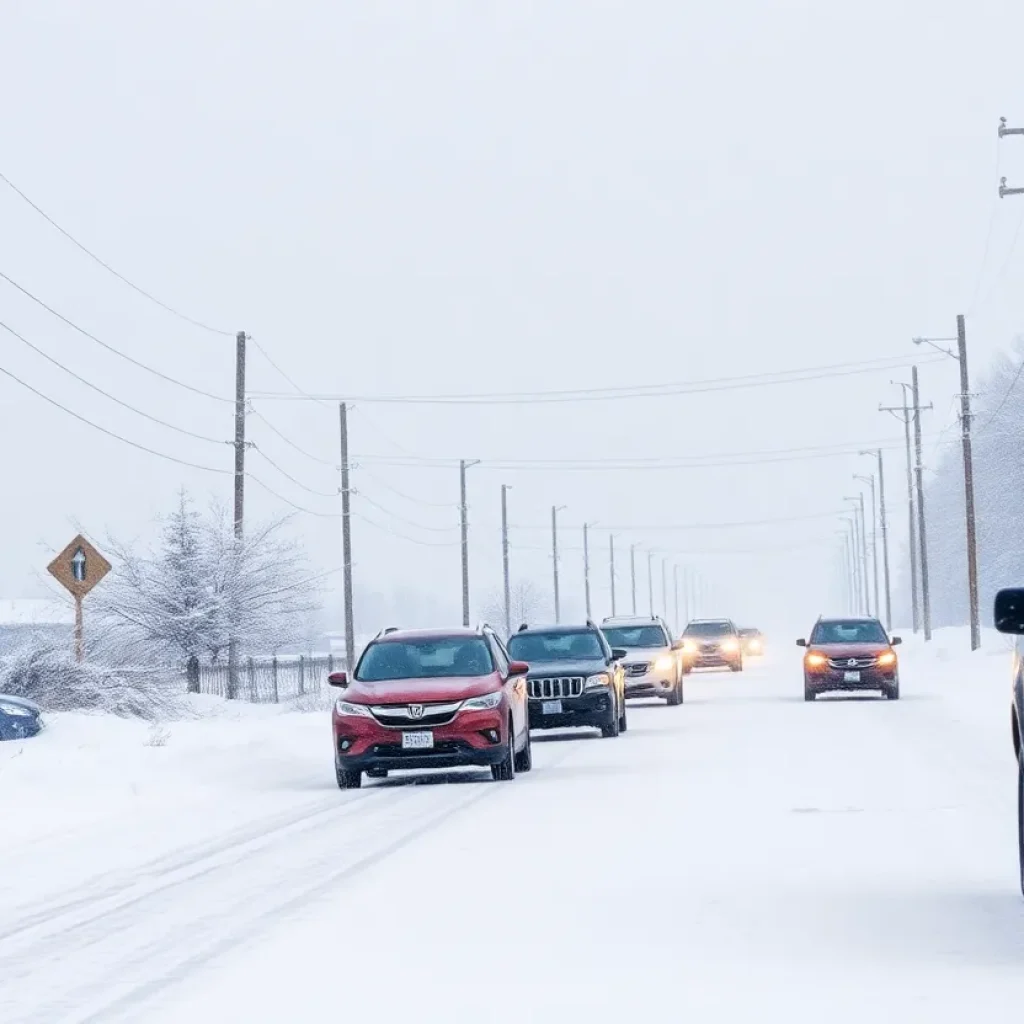 Winter Storm Blair creating havoc with heavy snow and power outages.