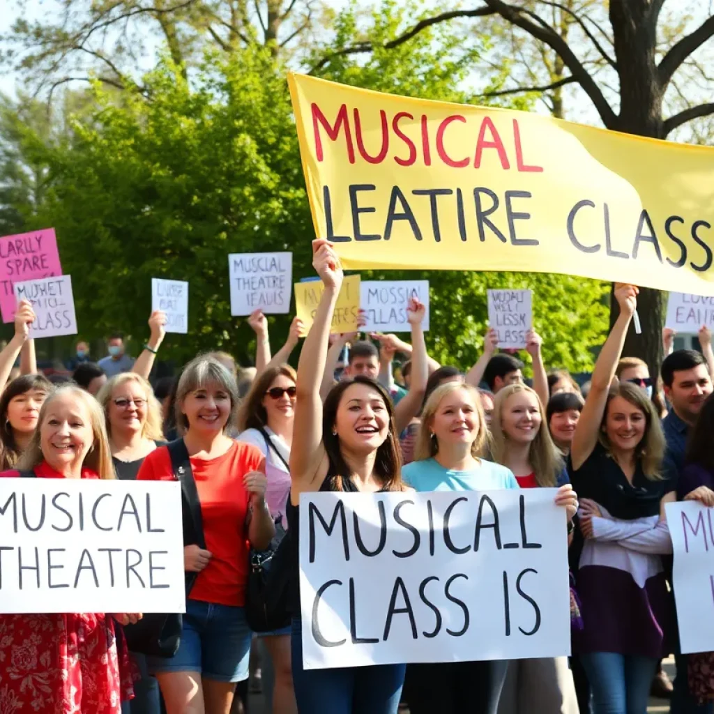 Community members unite in support of musical theatre class