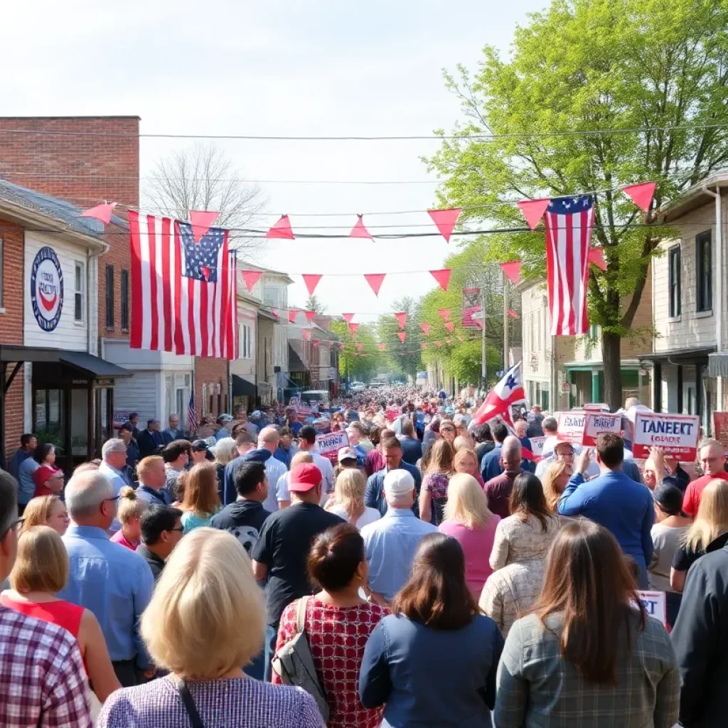 Community gathering in Ware Shoals for upcoming election.