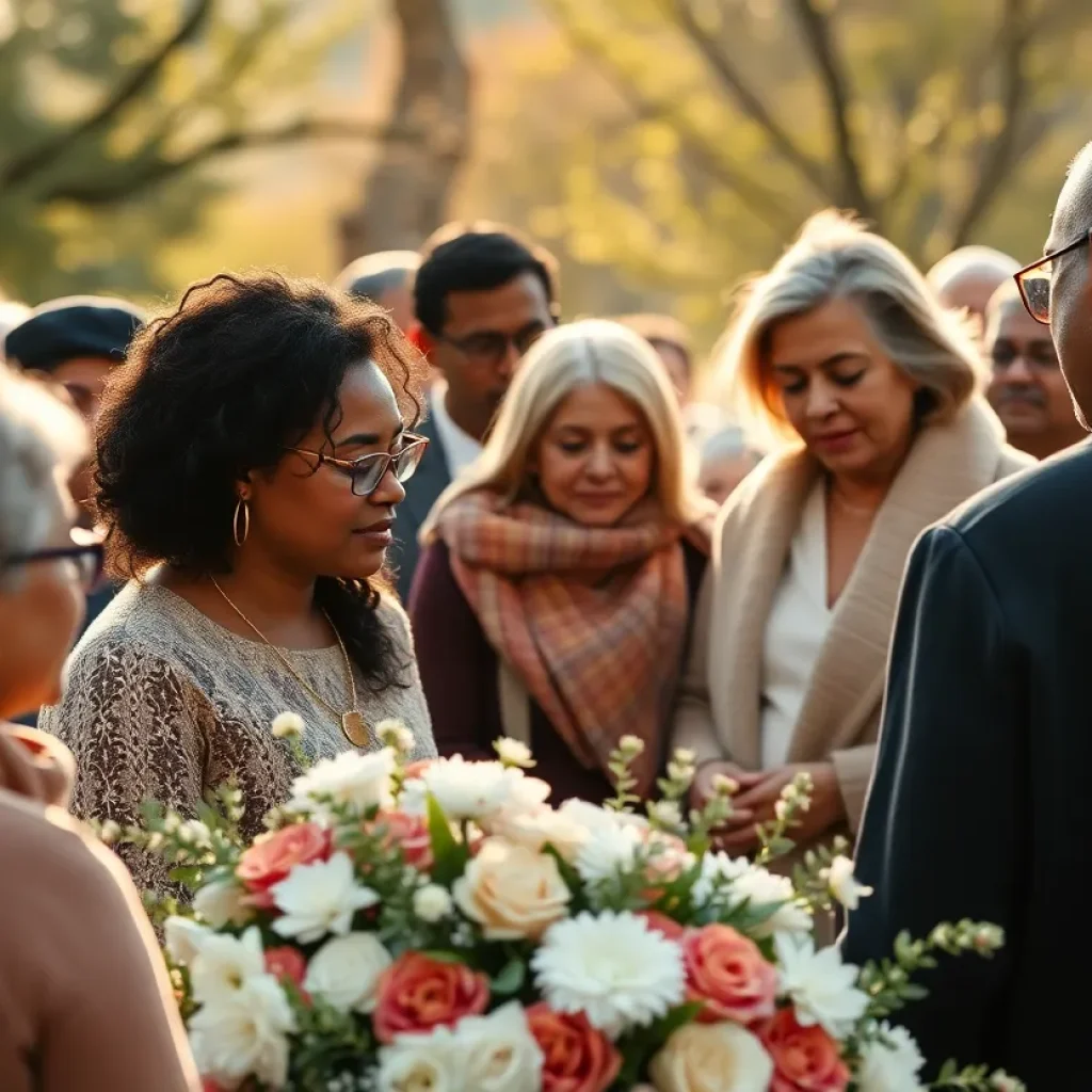 Community members gathered in memory of Wayne L. Vassey