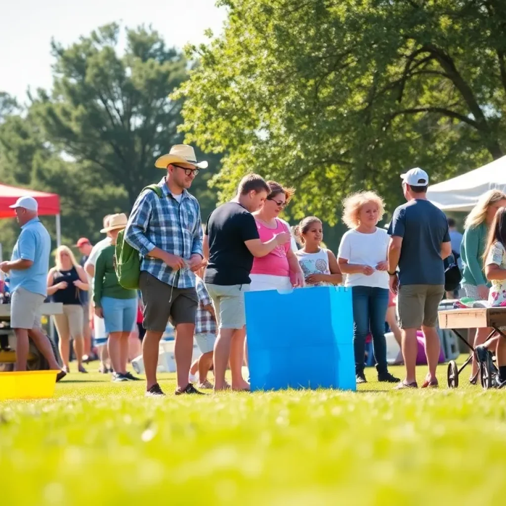 Outdoor events in Upstate South Carolina featuring families and various activities.